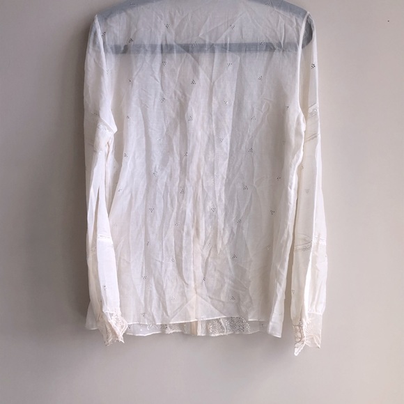 Vintage Chloe cream white embroidery details shirt - Picture 6 of 6